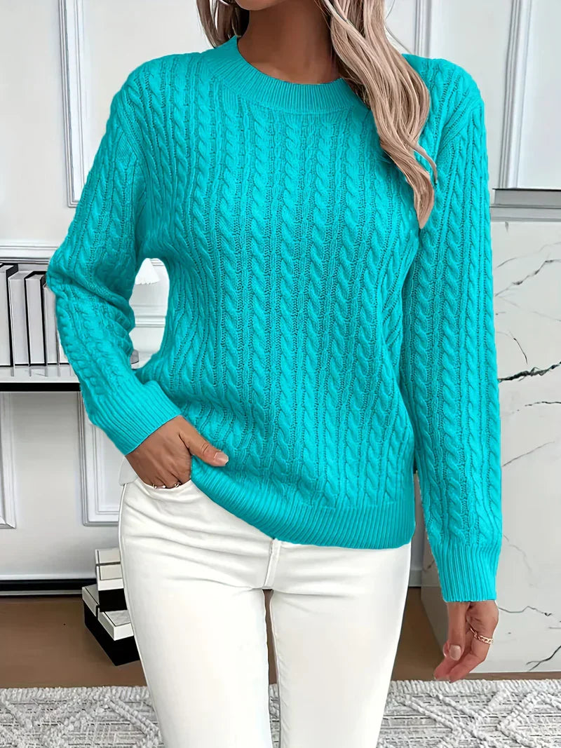 Quinisha - Cable Knitted Sweater