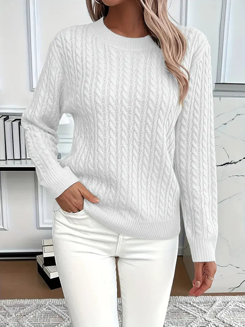 Quinisha - Cable Knitted Sweater