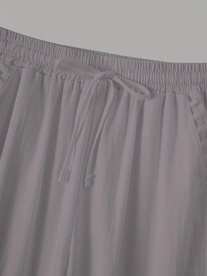 Tracey | Contrast Trim Cropped Pants