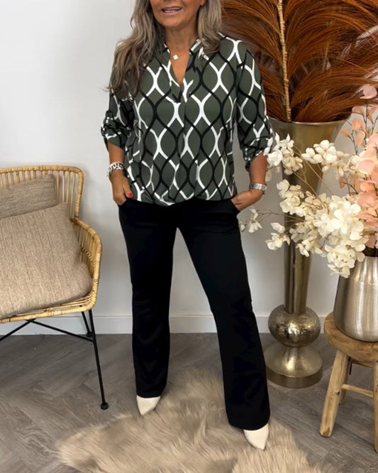 Nora | Blouse With Graphic Print