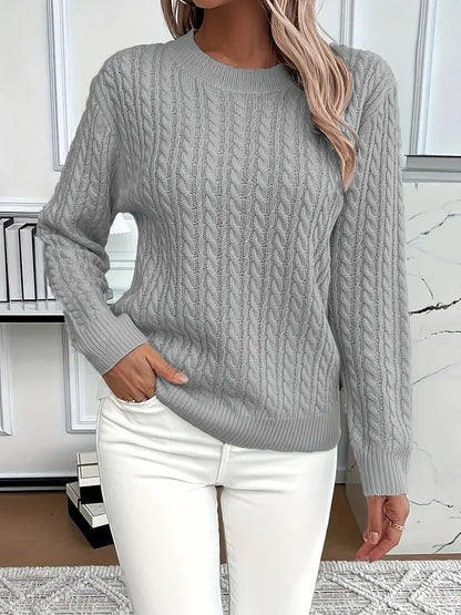 Quinisha - Cable Knitted Sweater