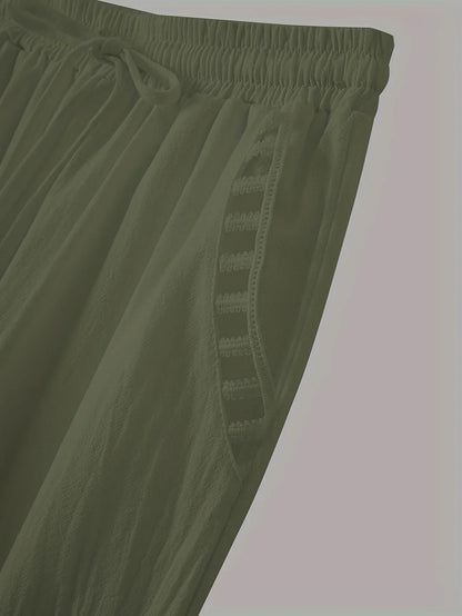 Tracey | Contrast Trim Cropped Pants