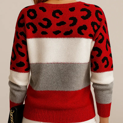 Charlene | Casual Leopard Print Sweater