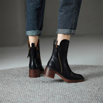 Klara – Leather Ankle Boots