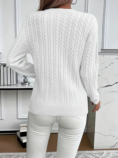 Quinisha - Cable Knitted Sweater