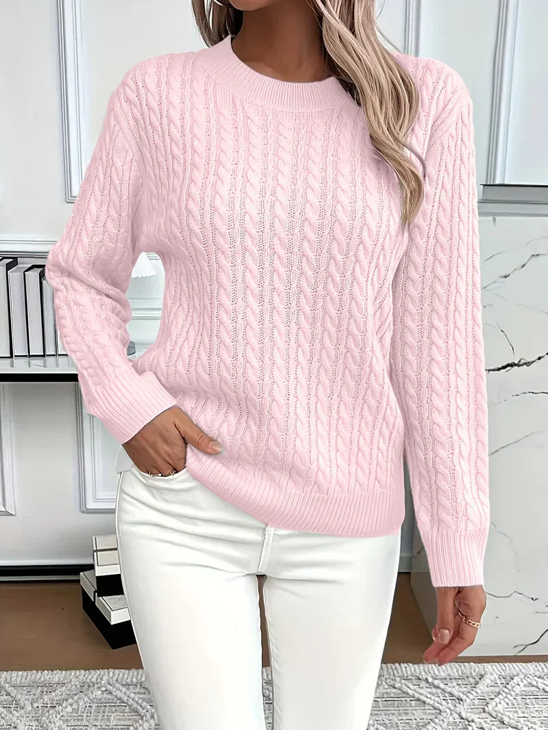 Quinisha - Cable Knitted Sweater