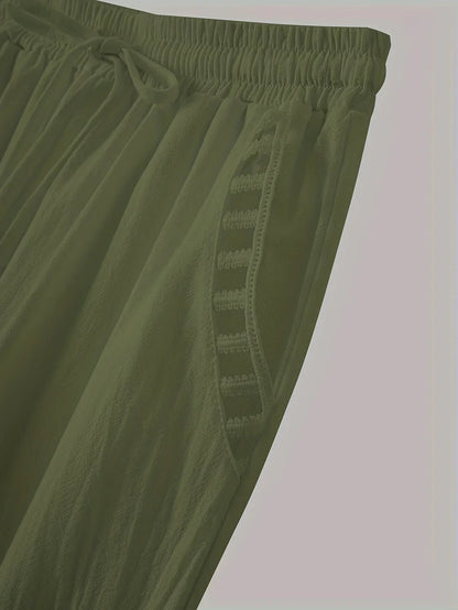 Tracey | Contrast Trim Cropped Pants