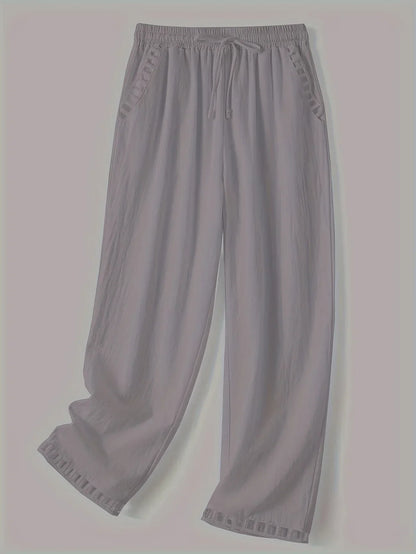 Tracey | Contrast Trim Cropped Pants